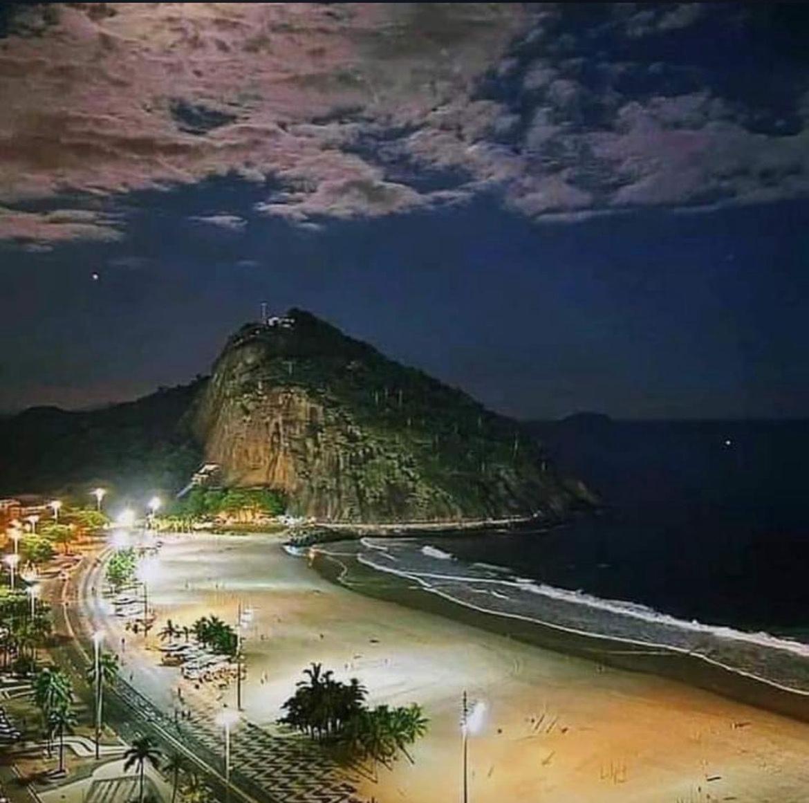 Apartamento Luxuoso Vista Mar Copacabana - Leme Rio de Janeiro Buitenkant foto